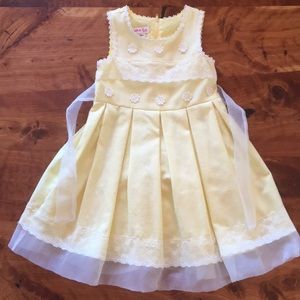 Jessica Ann Yellow Little Girls Dress size 6